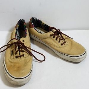 Vans "Off The Wall" Tan Lace Up Sneakers Size 11